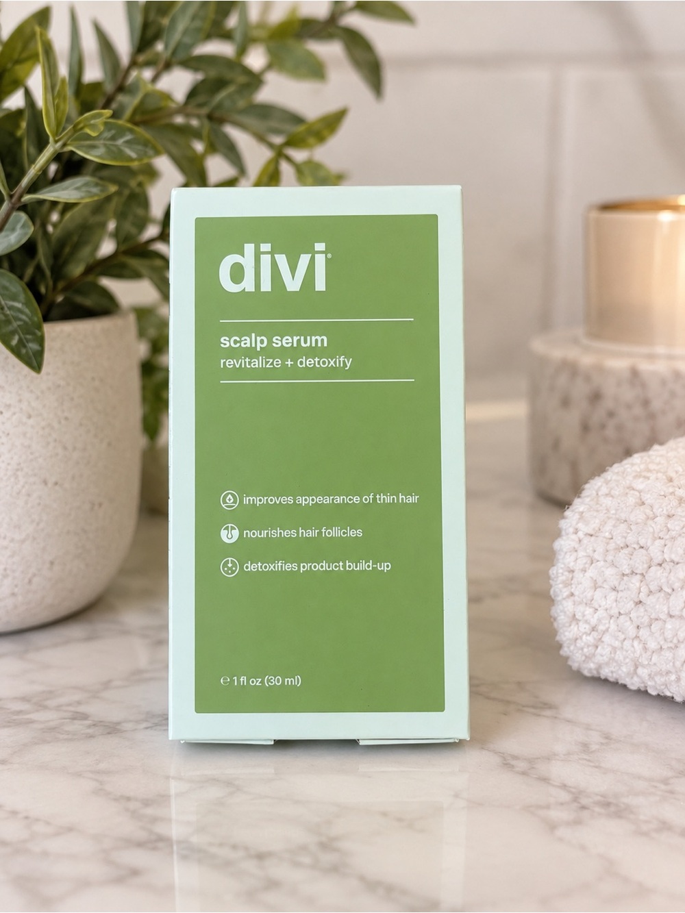 NEW SEALED Divi Scalp Serum Revitalize + Detoxify 1 oz 30 mL